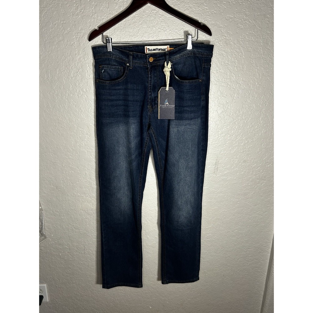 Tailor Vintage Connecticut Originals Relaxed Straight‎ Fit Stretch 30x32 NEW
